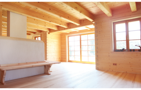 Blockhaus von innen Moser Holzbau Blockhaus | Innenansicht