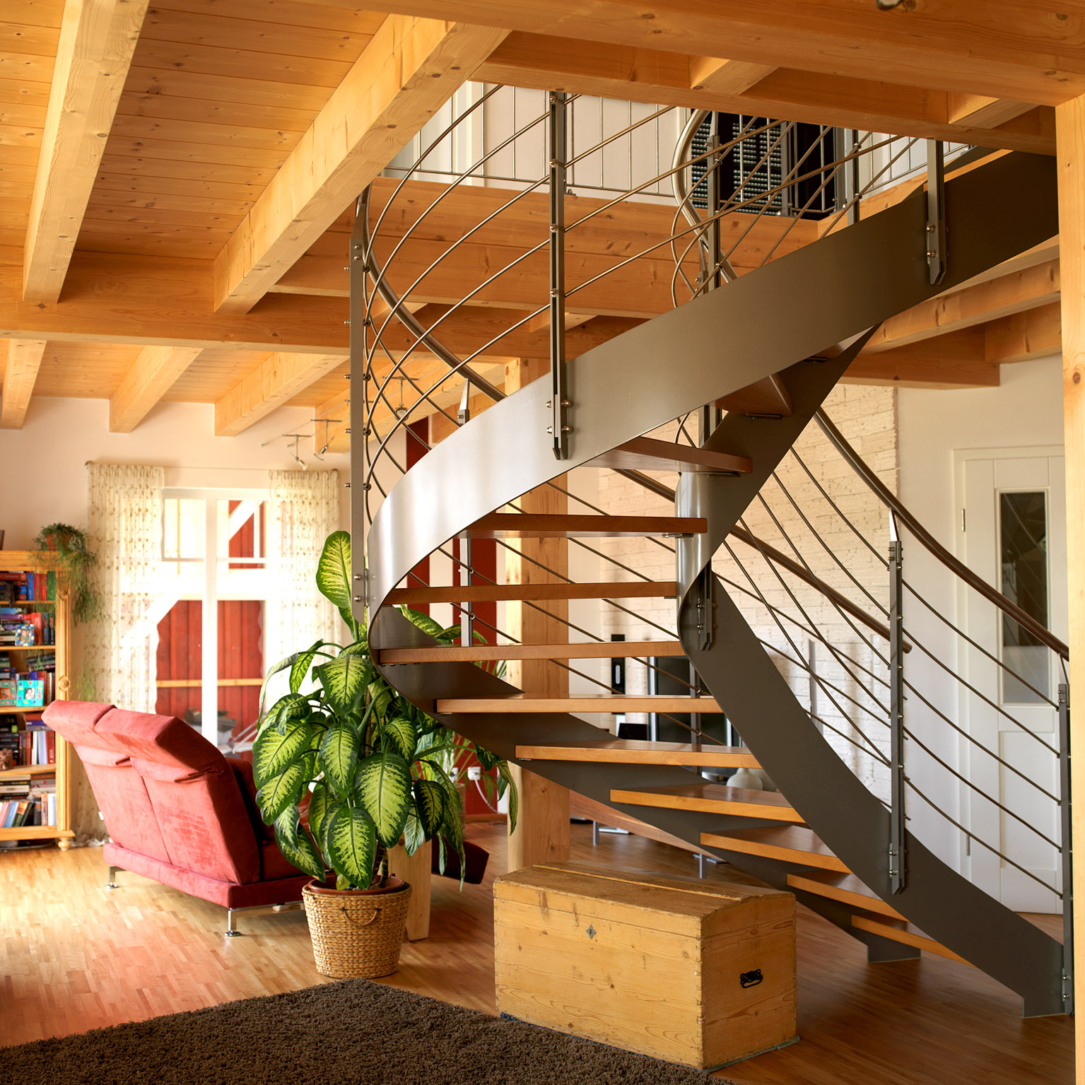 Moderne Treppe von Moser Blockhaus | Innenraum